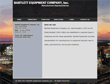 Tablet Screenshot of bartlettequipment.com
